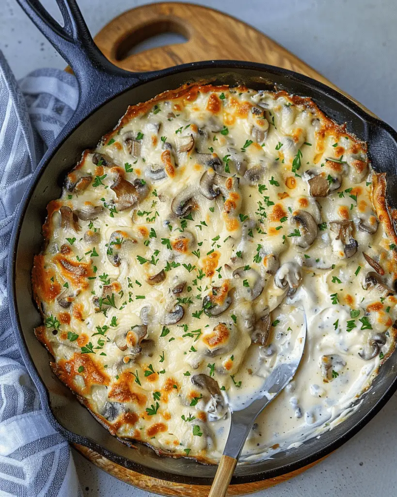 Rich Mushroom & Garlic Dip: Quick No-Bake Party Appetizer